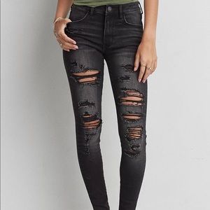 American Eagle Black High-Rise Jeggings